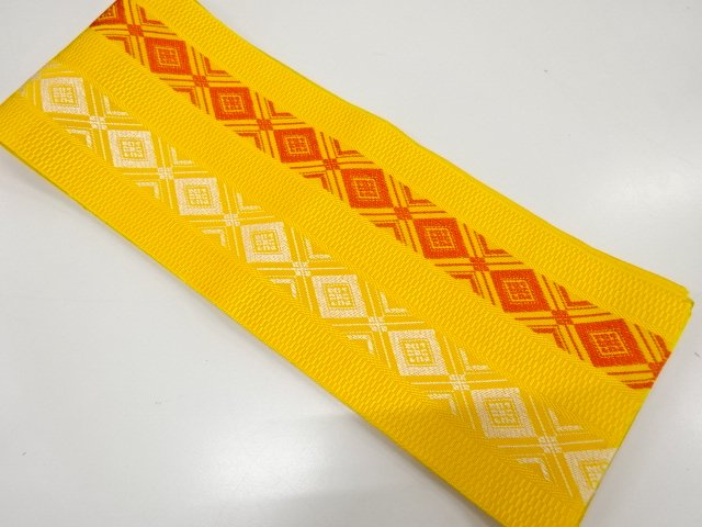 JAPANESE HANHABA OBI / WOVEN RHOMBUS